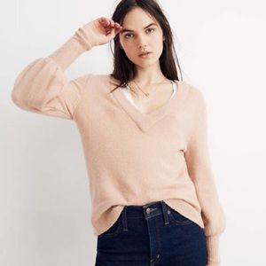 Madewell Dashwood V-Neck Sweater in Coziest Yarn size XS